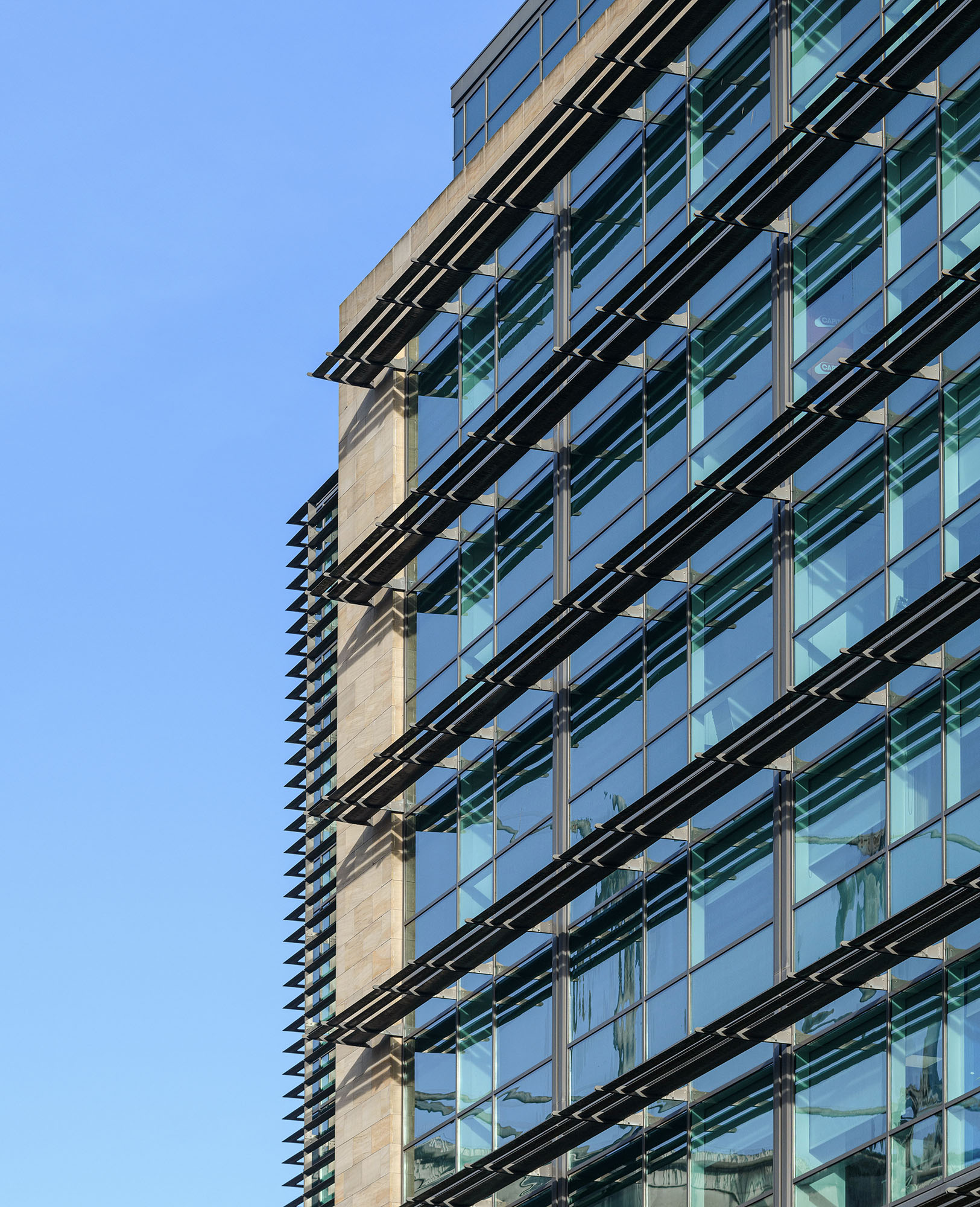 Commercial office detail exterior Newcastle upon Tyne