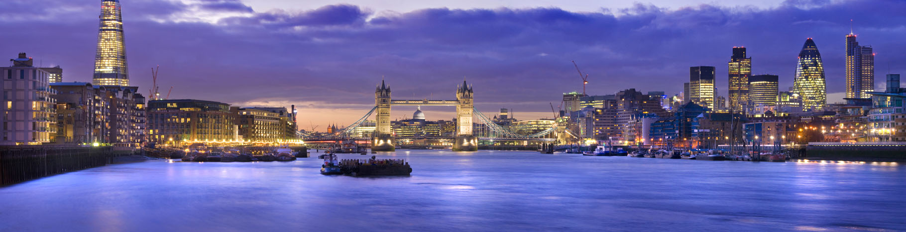 London Skyline and the Thames