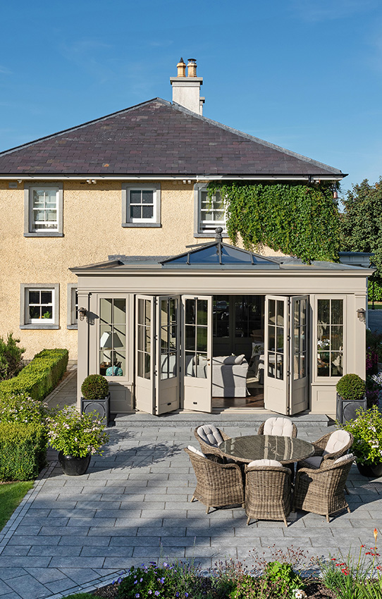 Exterior detail of orangery